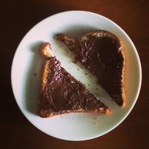 nutella toast 05.17.13
